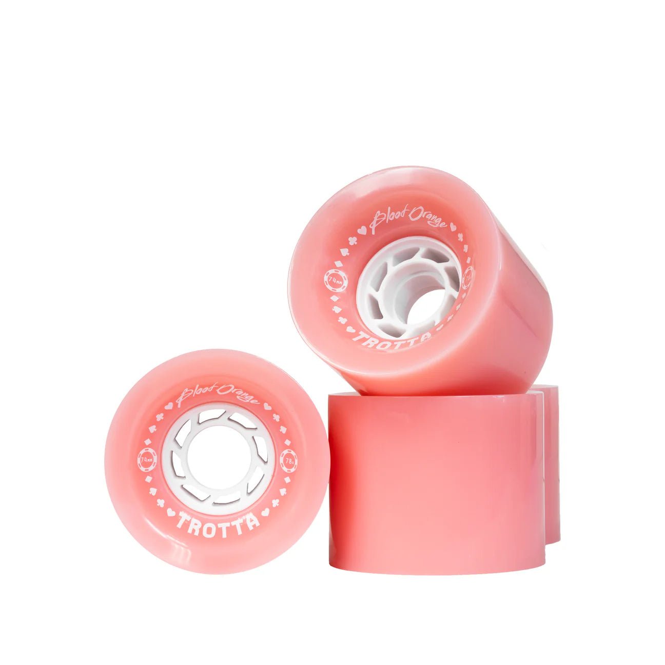 Blood Orange: 74mm 78a Trotta Pro Longboard Wheels - MUIRSKATE