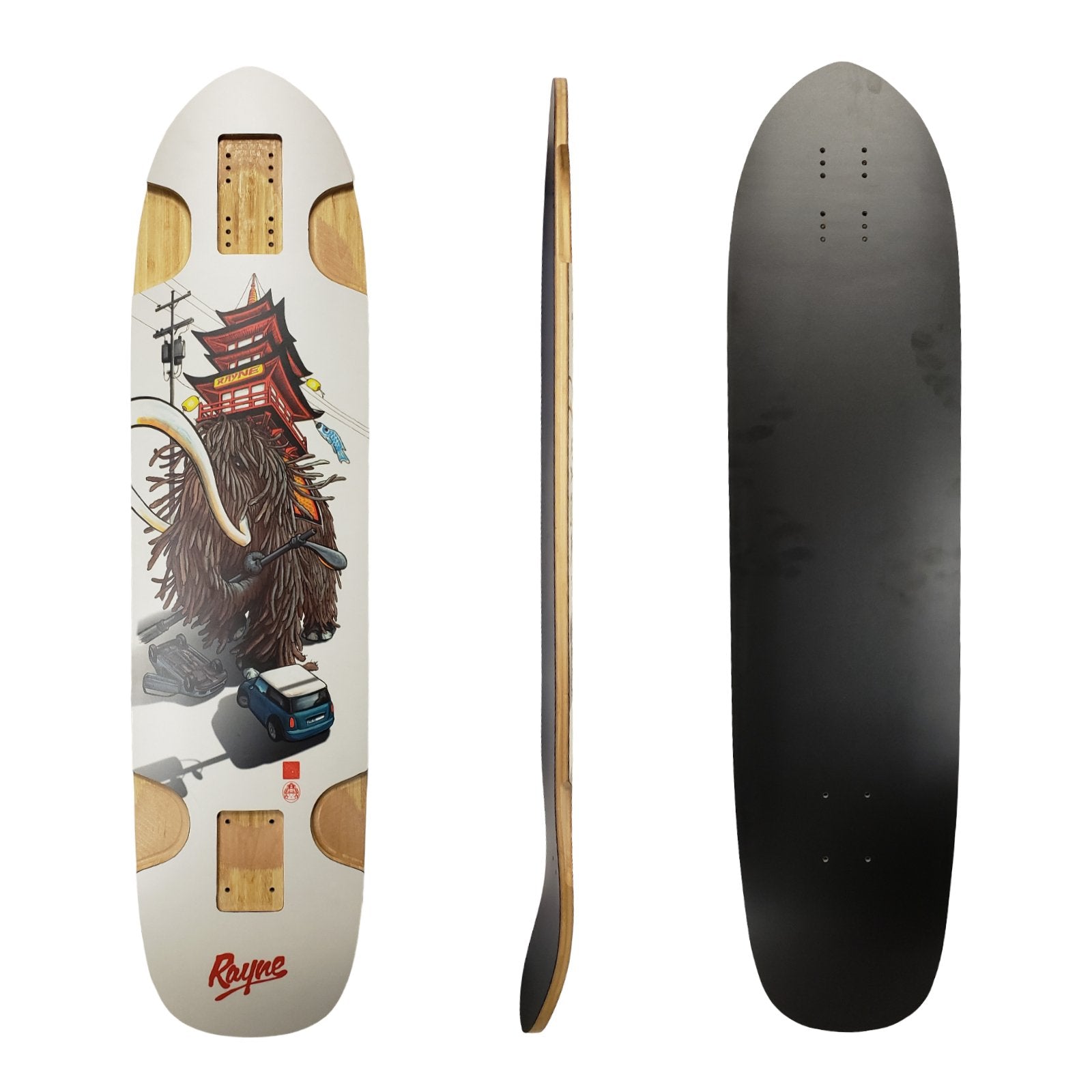 Rayne: Strayne Longboard Skateboard Deck (Tamale Tech) - MUIRSKATE