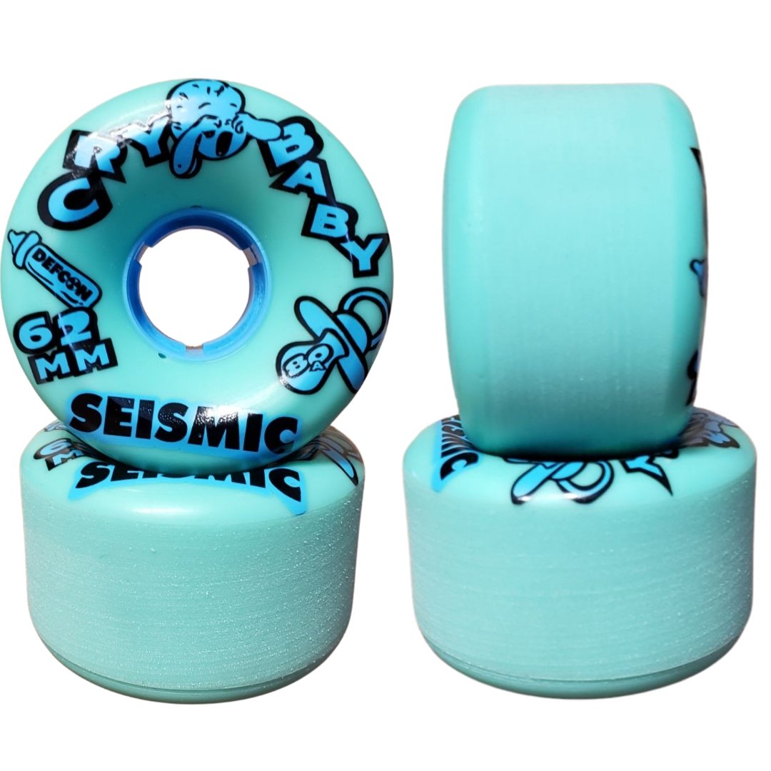 62mm Seismic Cry Baby Longboard Skateboard Wheels - MUIRSKATE