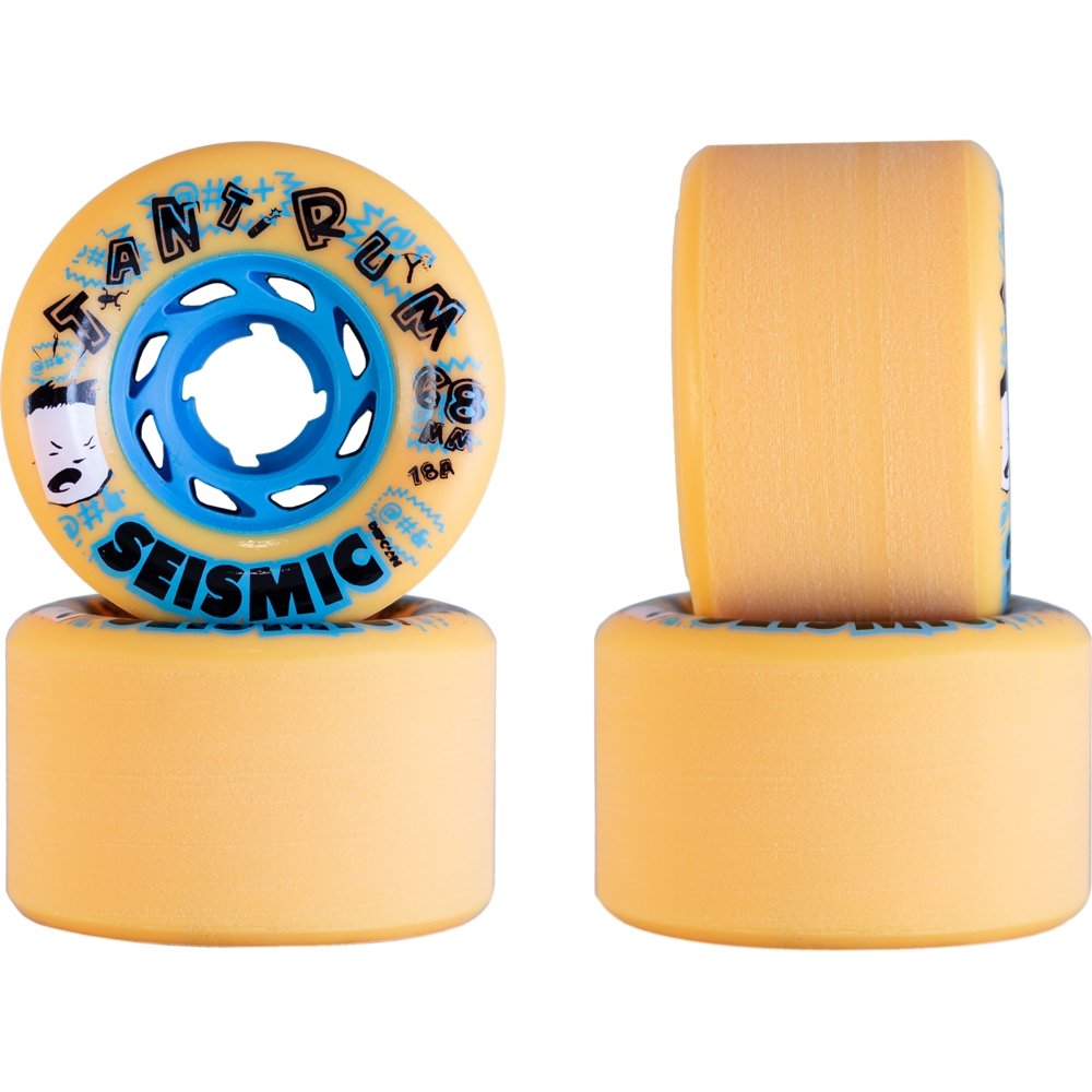 68mm Seismic Tantrum Longboard Skateboard Wheels - MUIRSKATE