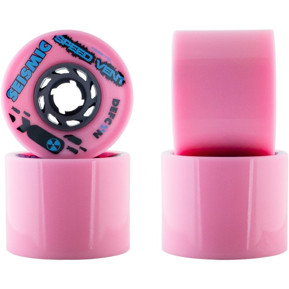 73mm Seismic Speed Vent Defcon Longboard Skateboard Wheels - MUIRSKATE