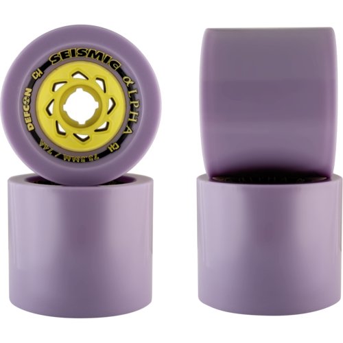 75.5mm Seismic Alpha Longboard Skateboard Wheels - MUIRSKATE