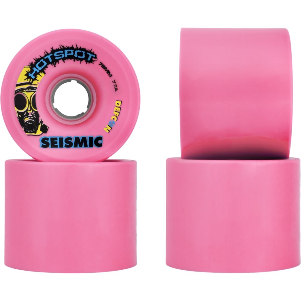 76mm Seismic Hot Spot Defcon Longboard Skateboard Wheels - MUIRSKATE