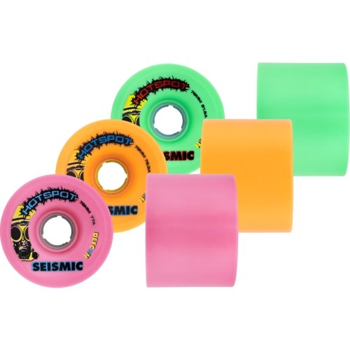 76mm Seismic Hot Spot Defcon Longboard Skateboard Wheels - MUIRSKATE