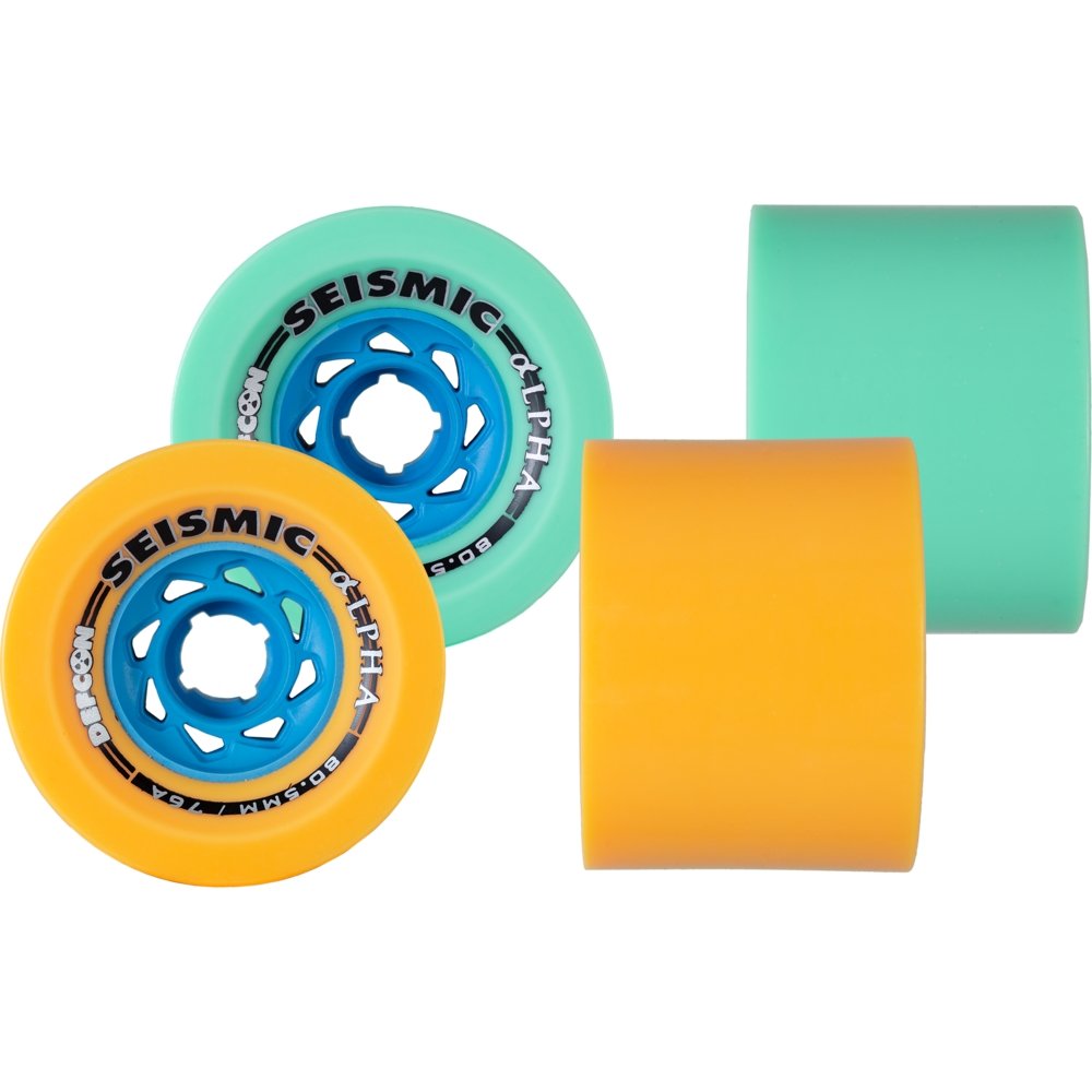 80.5mm Seismic Alpha Defcon Longboard Skateboard Wheels - MUIRSKATE