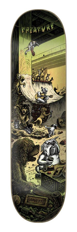 Creature: Gravitate Bridge Dawgs 8.3'' Skateboard Deck - MUIRSKATE