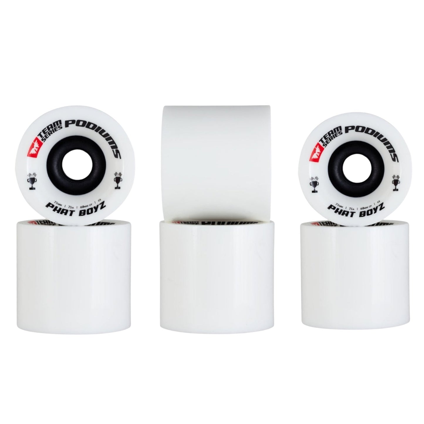 MuirSkate: 75mm PHAT BOYZ Podiums Longboard Skateboard Wheels - MUIRSKATE