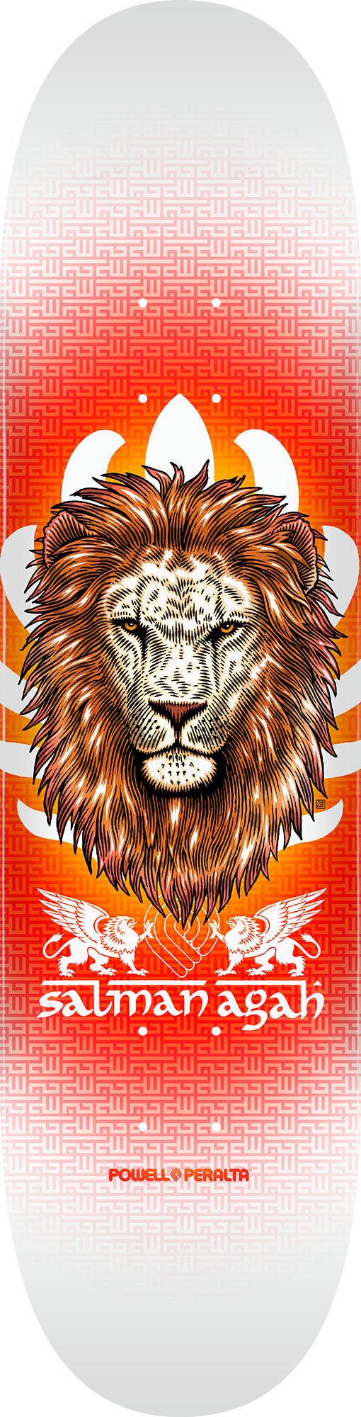 Powell Peralta Pro Salman Agah Lion Skateboard Deck - Shape 242 - 8 x 31.45 - MUIRSKATE