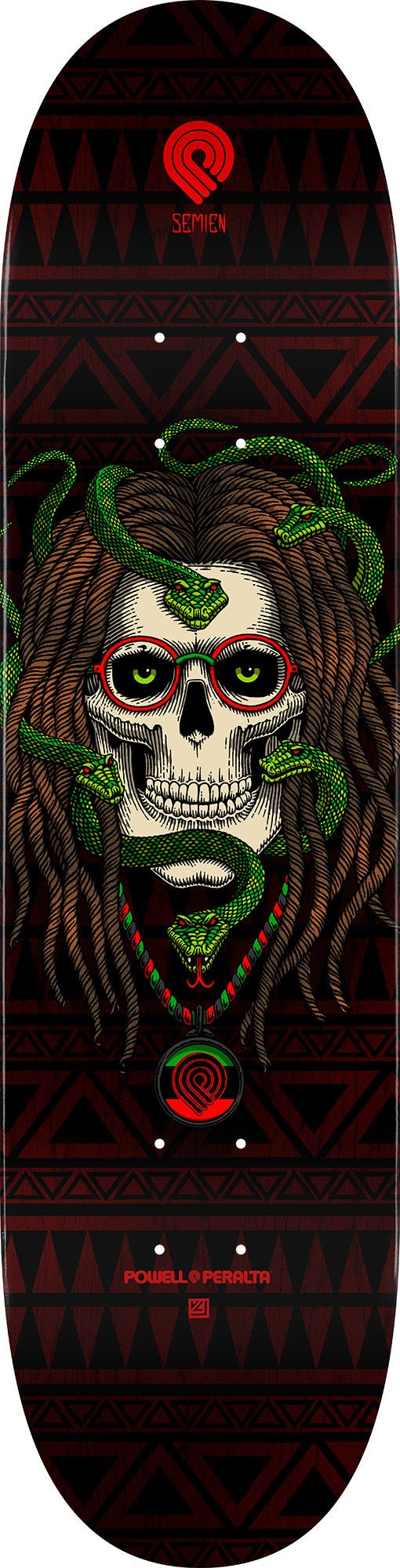 Powell Peralta Pro Spencer Semien Skull Skateboard Deck - Shape 244 K20 - 8.5 x 32.08 - MUIRSKATE