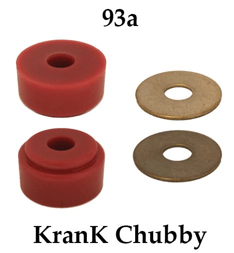 RipTide KranK Chubby + Washers Longboard Skateboard Bushings Pack - MUIRSKATE