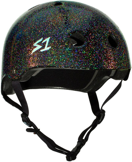S1: Lifer Helmet (Black Gloss Glitter) - MUIRSKATE