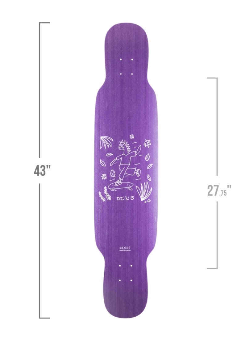 Zenit: Dino 2.0 43" Longboard Skateboard Deck - MUIRSKATE