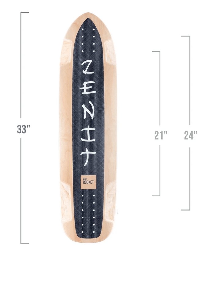 Zenit: Mini Rocket V2 Longboard Skateboard Deck - MUIRSKATE