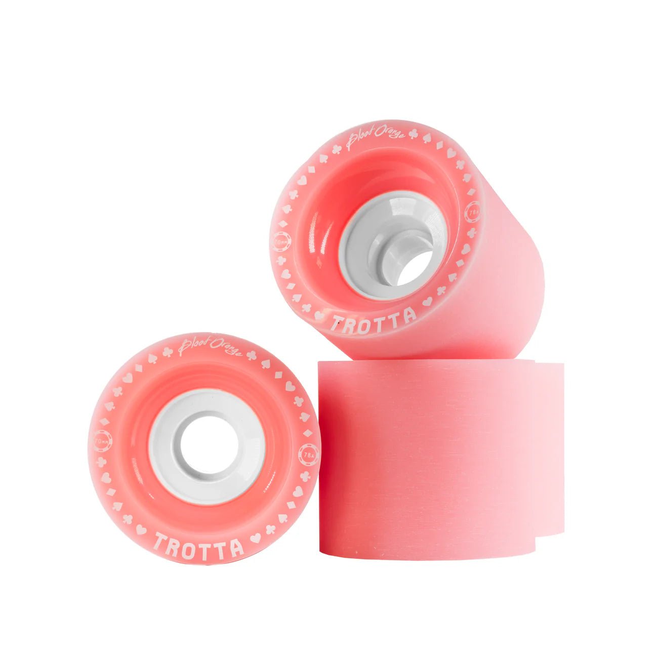 Blood Orange: 70mm 78a Trotta Pro Longboard Wheels - MUIRSKATE