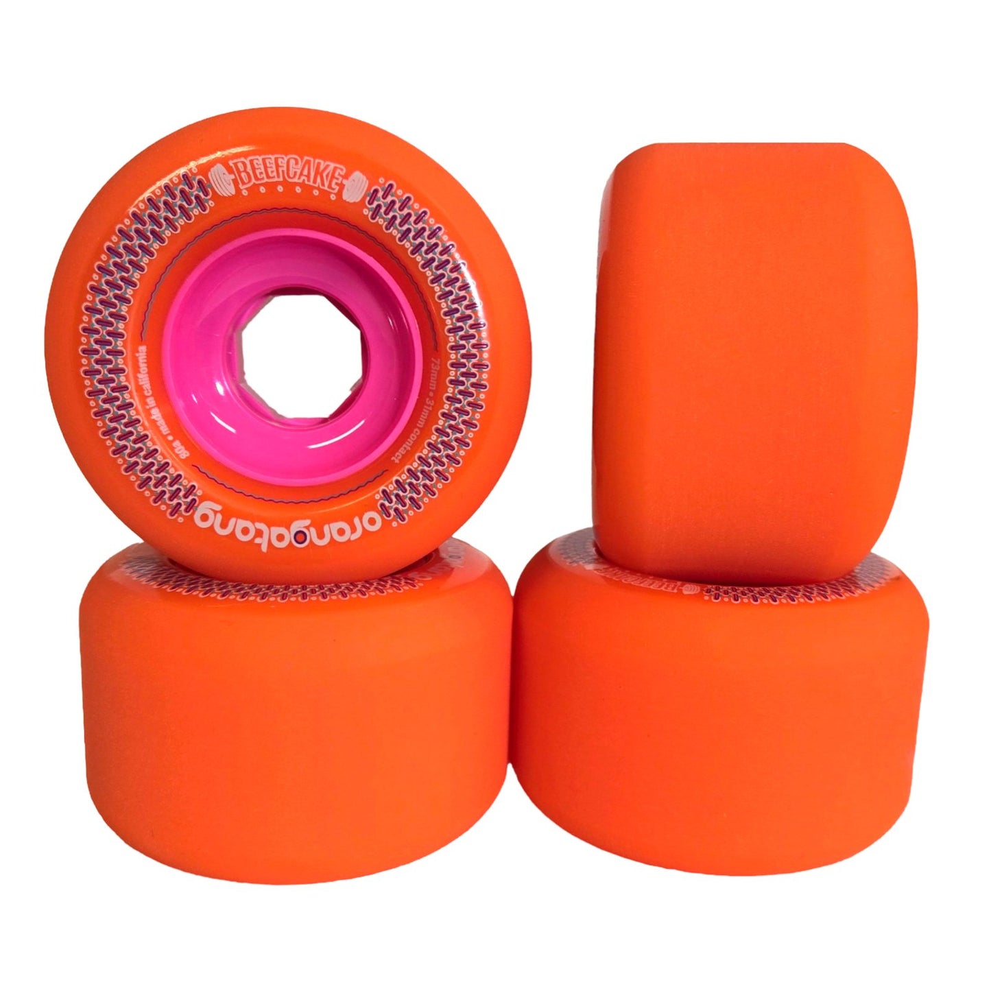 Orangatang: 73mm Beefcake Longboard Skateboard Wheels - MUIRSKATE