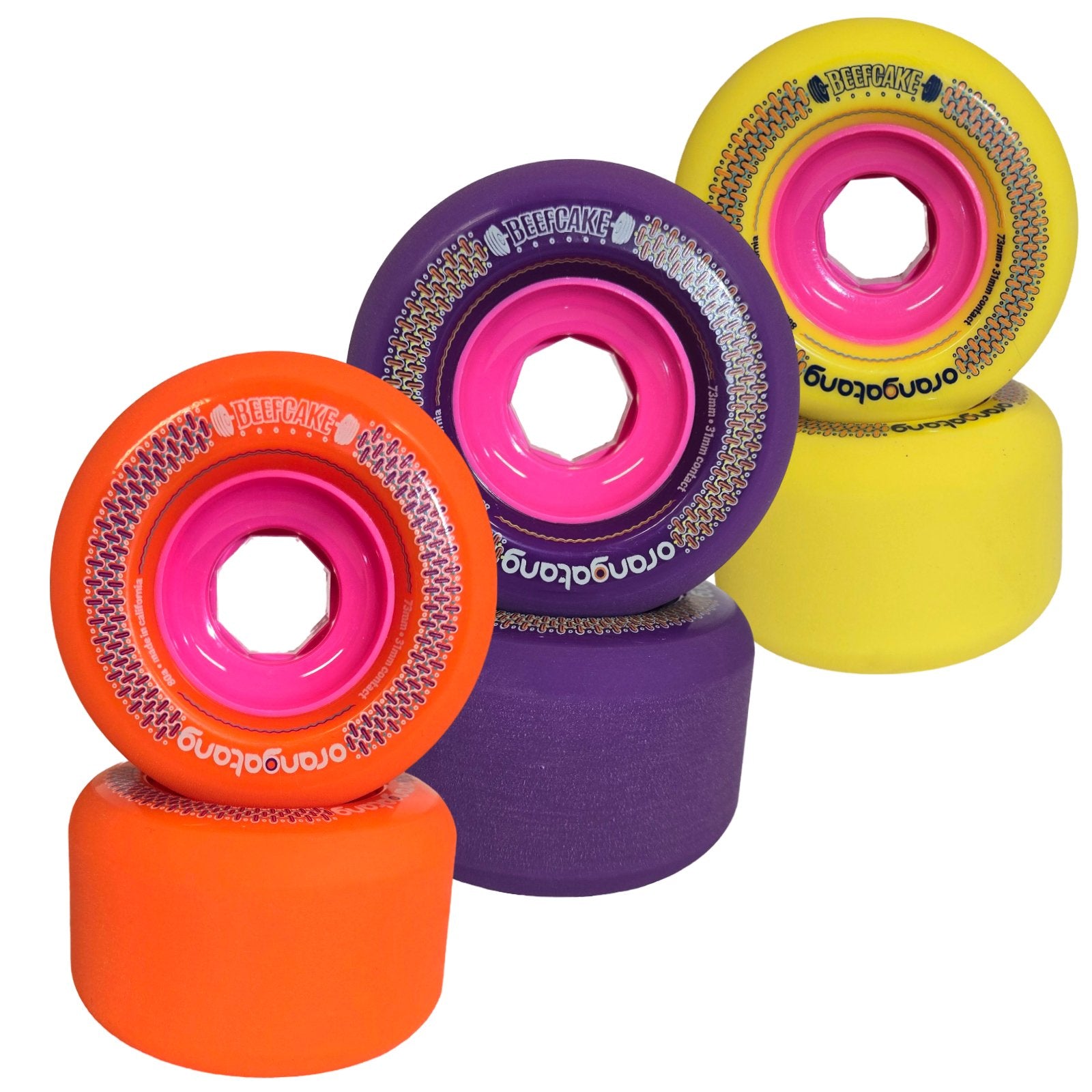 Orangatang: 73mm Beefcake Longboard Skateboard Wheels - MUIRSKATE