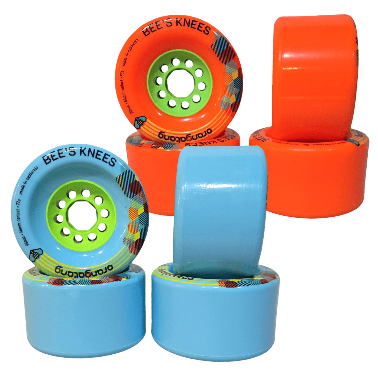 Orangatang: 90mm Bee's Knees Longboard Skateboard Wheels - MUIRSKATE