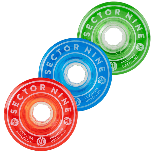 Sector 9: 65mm 78a Nineballs Longboard Skateboard Wheels - MUIRSKATE