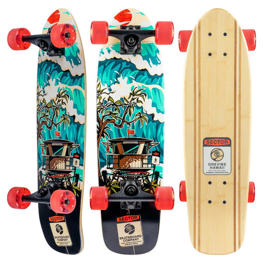 Sector 9: Bambino Shorebreak Longboard Skateboard Complete - MUIRSKATE