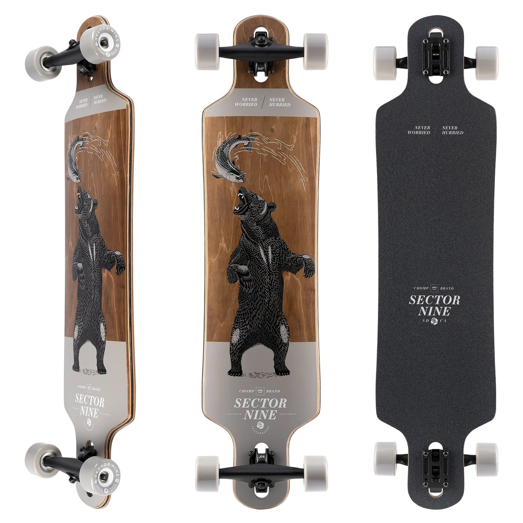Sector9: Meridian Grizzly Longboard Skateboard Complete - MUIRSKATE