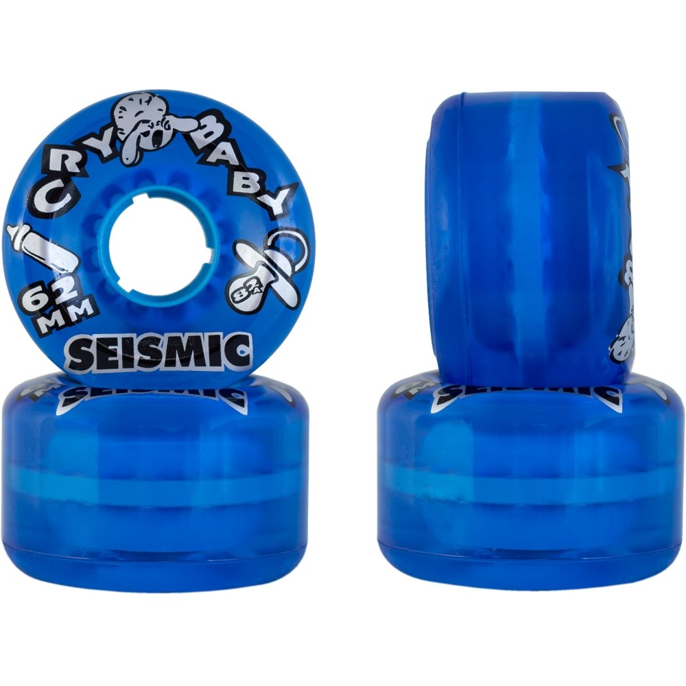 62mm Seismic Cry Baby Longboard Skateboard Wheels - MUIRSKATE