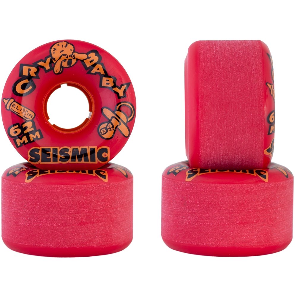 62mm Seismic Cry Baby Longboard Skateboard Wheels - MUIRSKATE