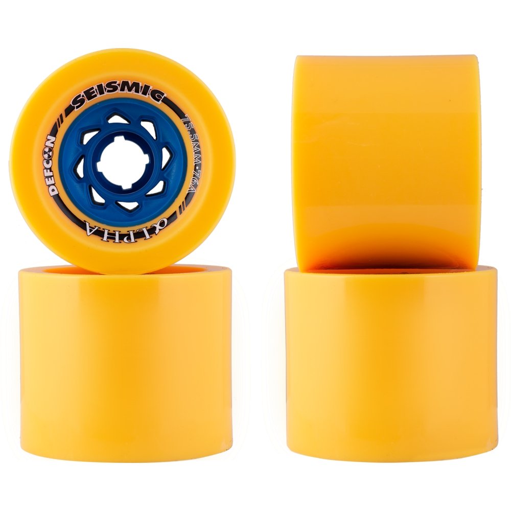 75.5mm Seismic Alpha Longboard Skateboard Wheels - MUIRSKATE
