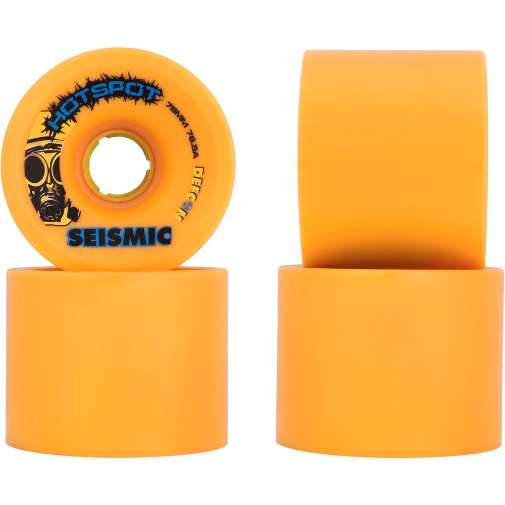 76mm Seismic Hot Spot Defcon Longboard Skateboard Wheels - MUIRSKATE