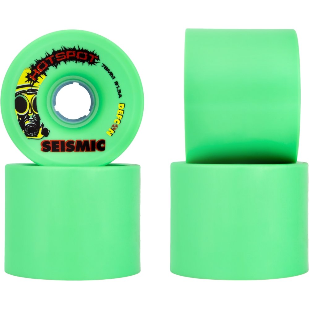 76mm Seismic Hot Spot Defcon Longboard Skateboard Wheels - MUIRSKATE