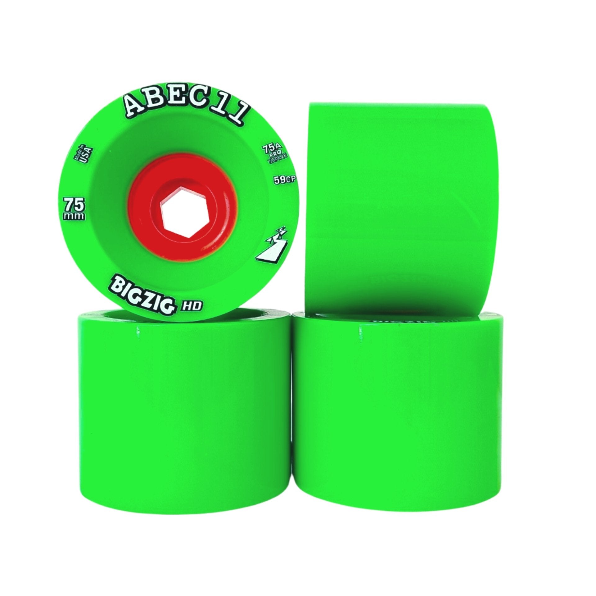 ABEC11: 75mm BIGZIG HD Longboard Skateboard Wheel - MUIRSKATE