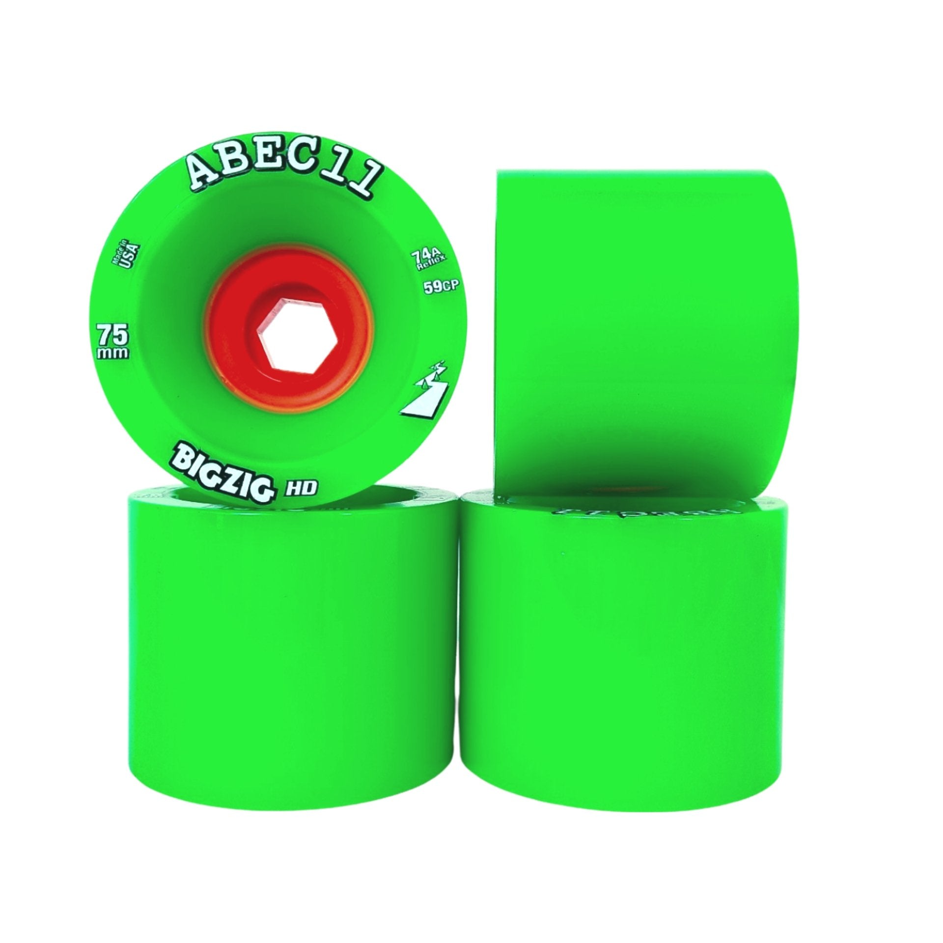 ABEC11: 75mm BIGZIG HD Longboard Skateboard Wheel - MUIRSKATE