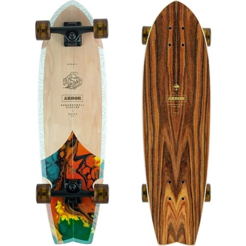 ARBOR 2021 Groundswell Sizzler Mini-Cruiser Longboard Skateboard Pre-Assembled Complete - MUIRSKATE