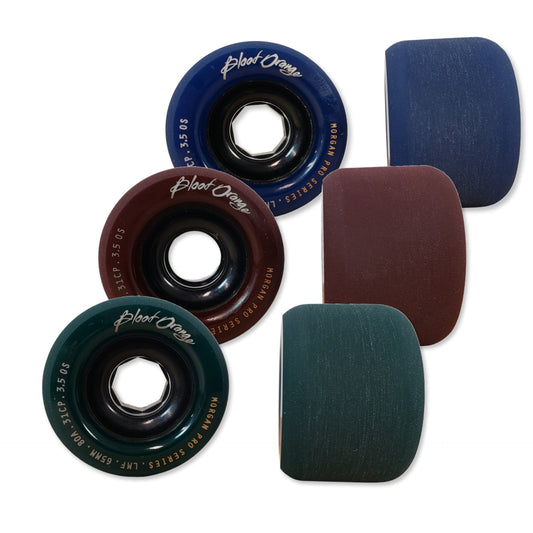 Blood Orange: 65mm MIDNIGHT MORGAN SERIES Longboard Skateboard Wheels - MUIRSKATE