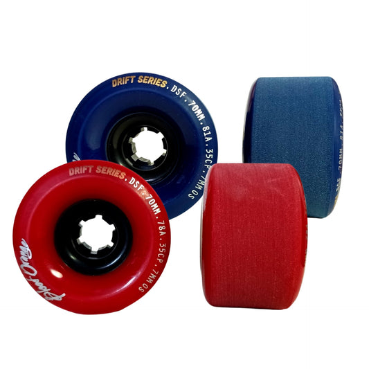 Blood Orange: 70mm Midnight Drift Series Longboard Wheels - MUIRSKATE