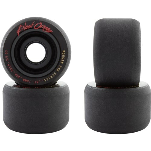 Blood Orange: 70mm Morgan Black Series Longboard Skateboard Wheel - MUIRSKATE