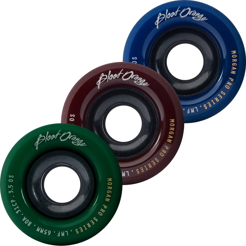 Blood Orange: MIDNIGHT SERIES 65mm Longboard Skateboard Wheels - MUIRSKATE