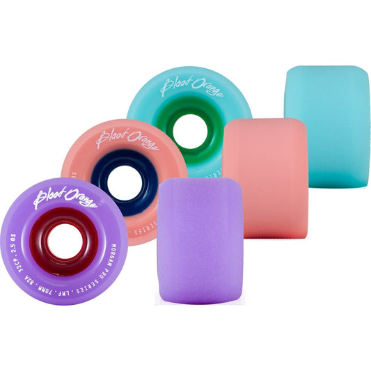 Blood Orange: PASTEL SERIES 70mm Longboard Skateboard Wheels - MUIRSKATE