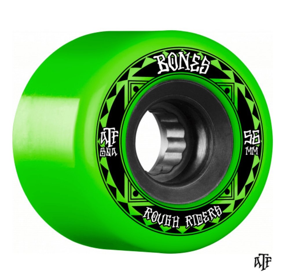 Bones: 59mm Rough Riders (Runners) 80a Longboard Skateboard Wheel - MUIRSKATE