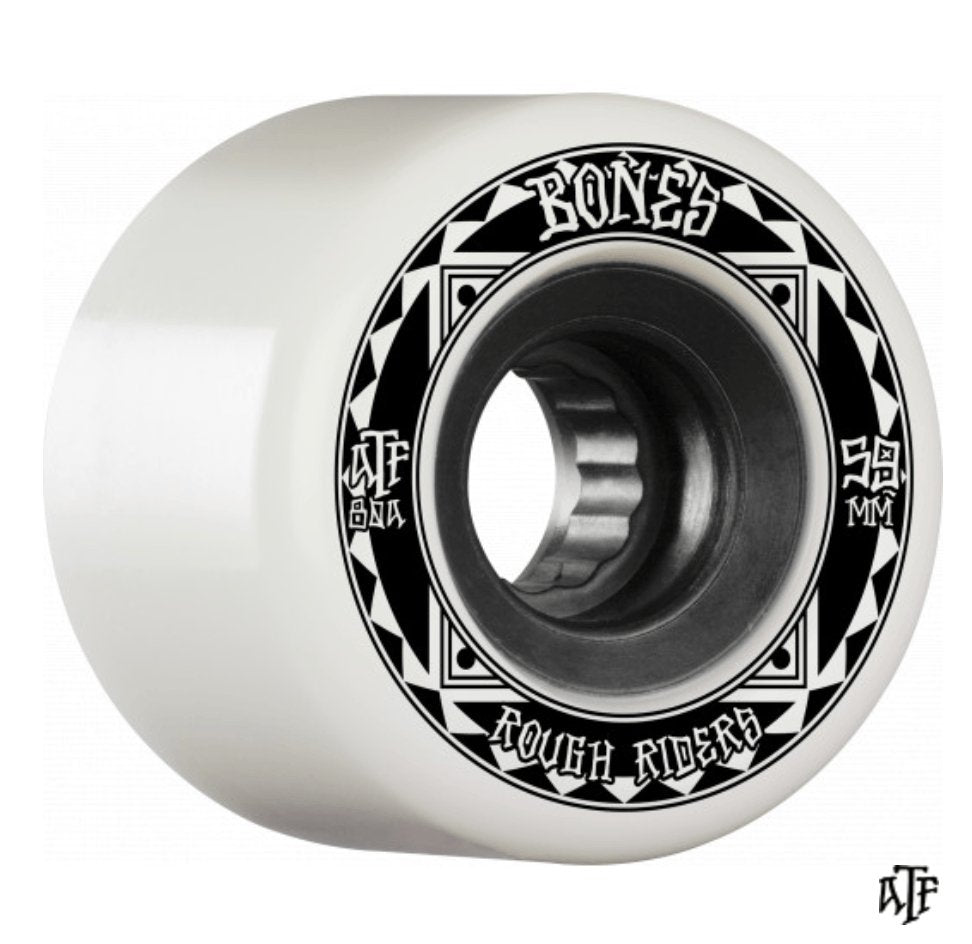 Bones: 59mm Rough Riders (Runners) 80a Longboard Skateboard Wheel - MUIRSKATE