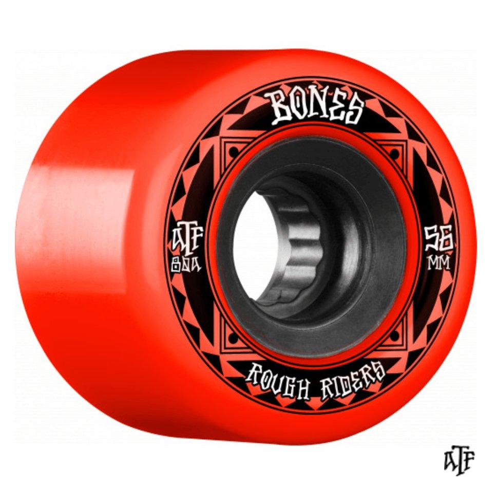 monarki dommer Sygdom Bones: 59mm Rough Riders (Runners) 80a Longboard Skateboard Wheel -  MUIRSKATE