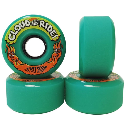 Cloudride: 63mm Freestyle Longboard Wheels - MUIRSKATE