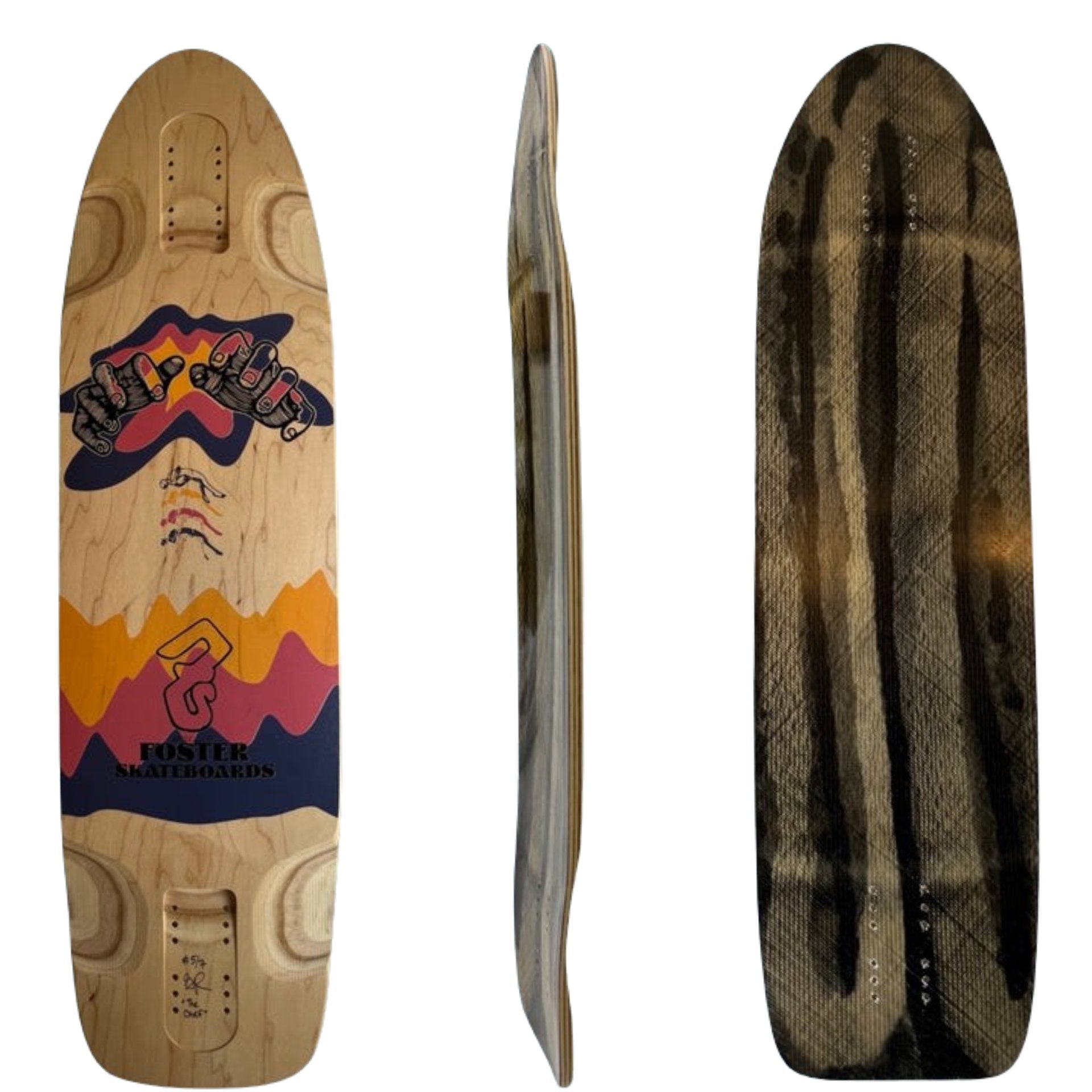 Foster: Resurrector V2 Longboard Skateboard Deck - MUIRSKATE