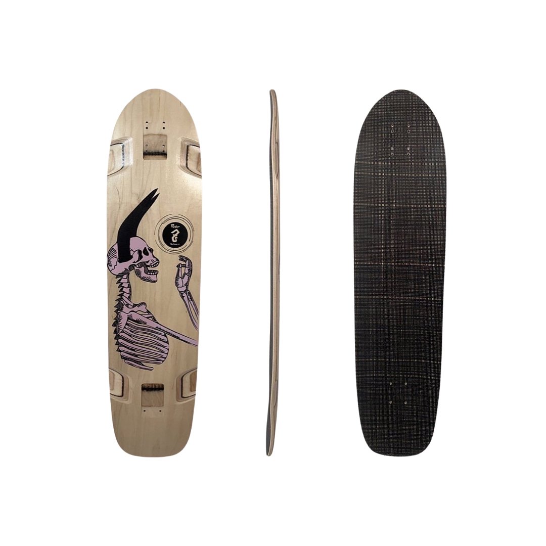Foster Skateboards: The Obelisk Longboard Skateboard -Deck - MUIRSKATE