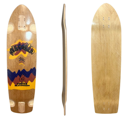 Foster Skateboards: The Resurrector Longboard Skateboard Deck - MUIRSKATE