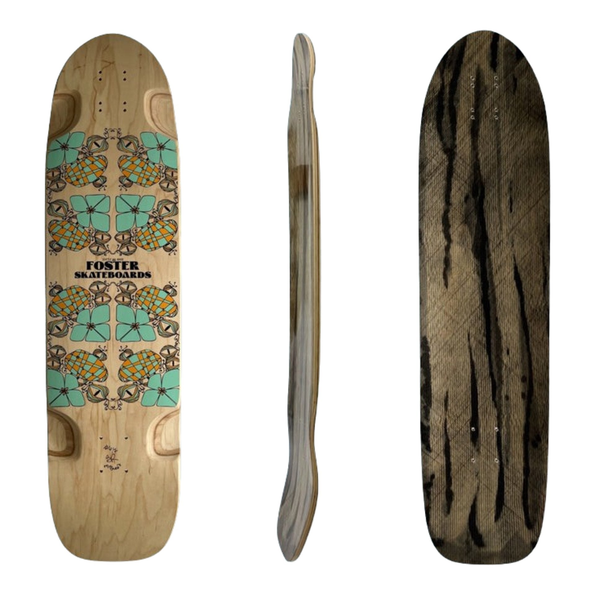 Foster: Vulcan Mini Longboard Skateboard Deck - MUIRSKATE