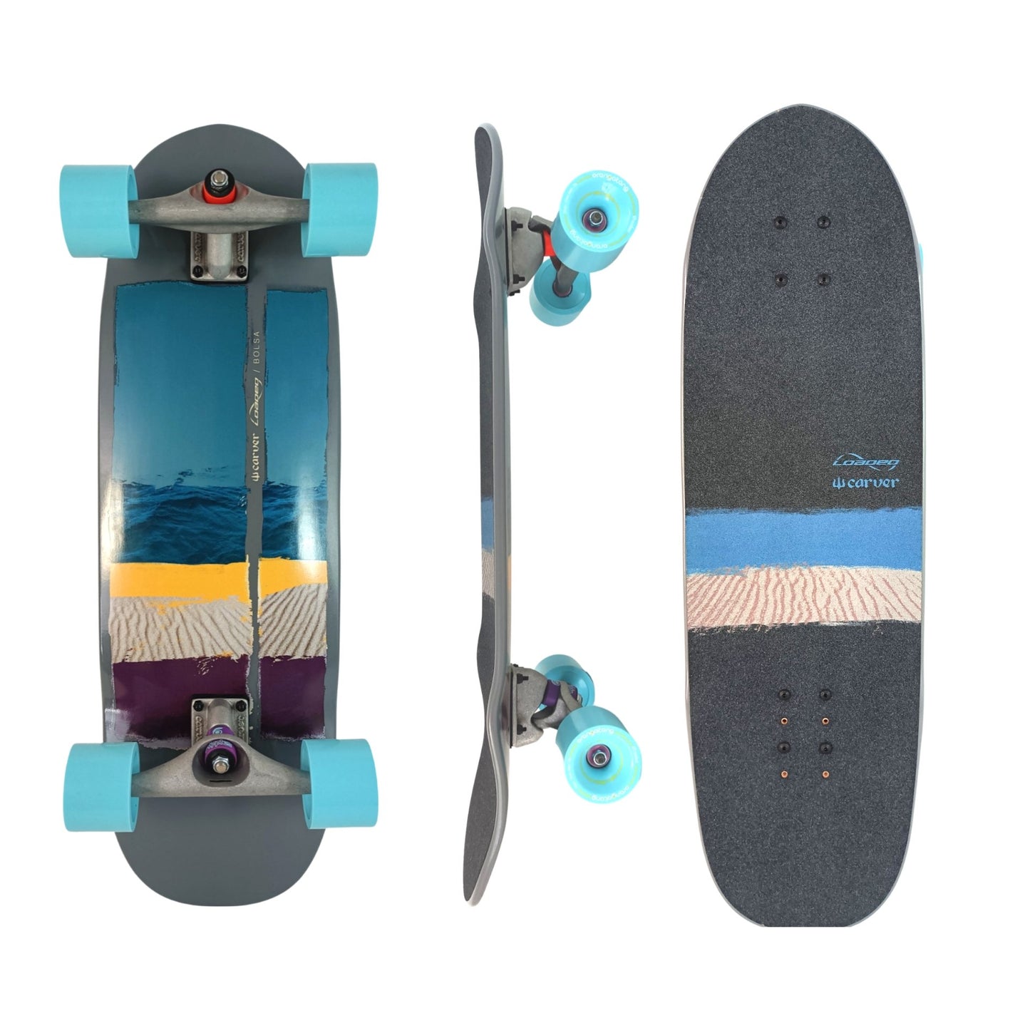 Loaded/ Carver: Bolsa Surfskate Longboard Complete (CX Trucks) - MUIRSKATE