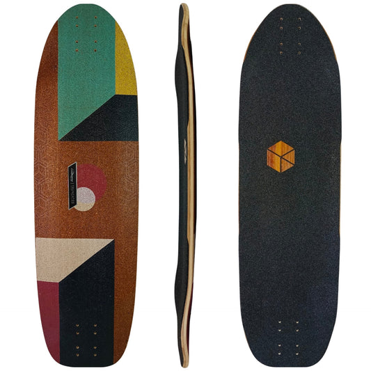Loaded: Truncated Tesseract Longboard Skateboard Deck - MUIRSKATE