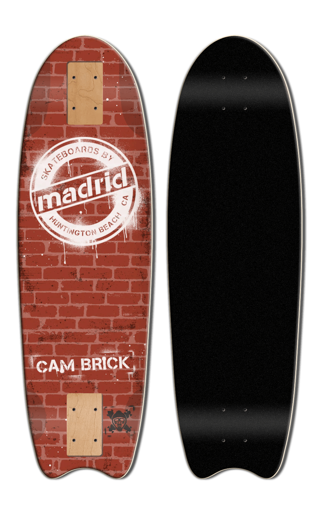 Madrid: Cam Brick Pro Longboard Skateboard Deck - MUIRSKATE