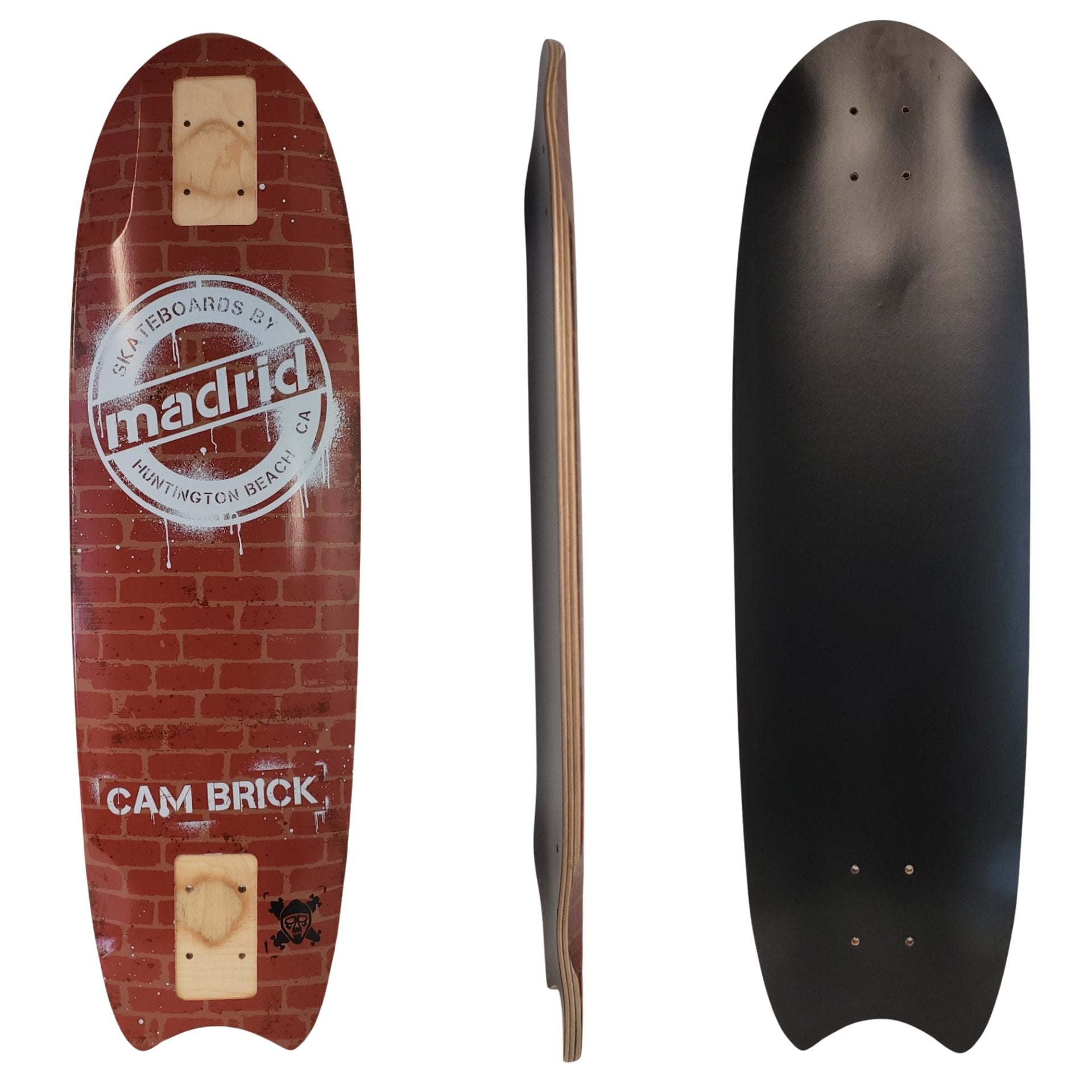 Madrid: Cam Brick Pro Longboard Skateboard Deck - MUIRSKATE
