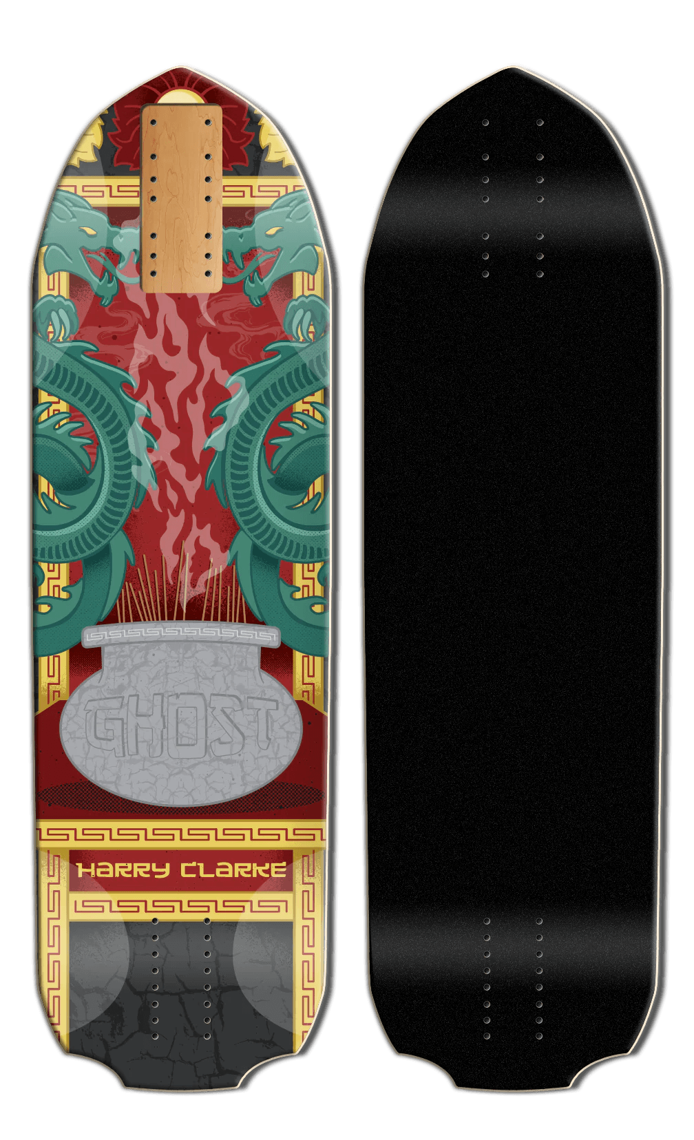 Madrid: Ghost Harry Clark Pro Longboard Skateboard Deck - MUIRSKATE